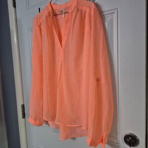Coral color top, size M.New, "Live for Truth".